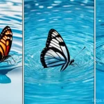 평영과 접영의 차이점 - Here are three image prompts in English, designed to showcase the differences between breaststroke a...